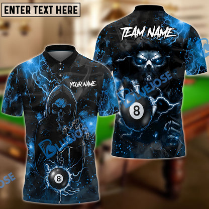 Frenzidea Billiards Ball 8 Thunder Sparks Personalized Name, Team Name Unisex Shirt ( 6 Colors )