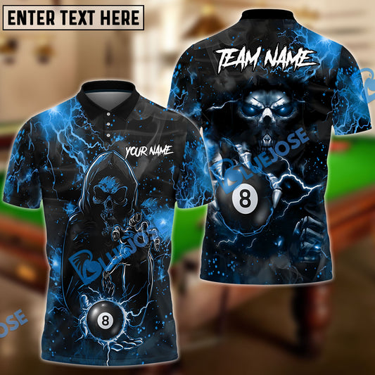 Frenzidea Billiards Ball 8 Thunder Sparks Personalized Name, Team Name Unisex Shirt ( 6 Colors )