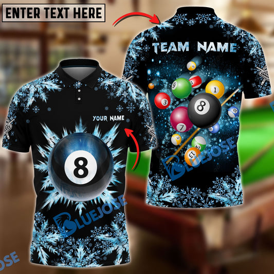Frenzidea Billiards Frozen Personalized Name, Team Name Unisex Shirt