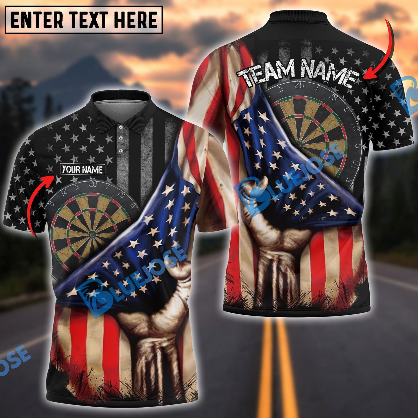 Frenzidea Darts Flag Player Personalized Shirt