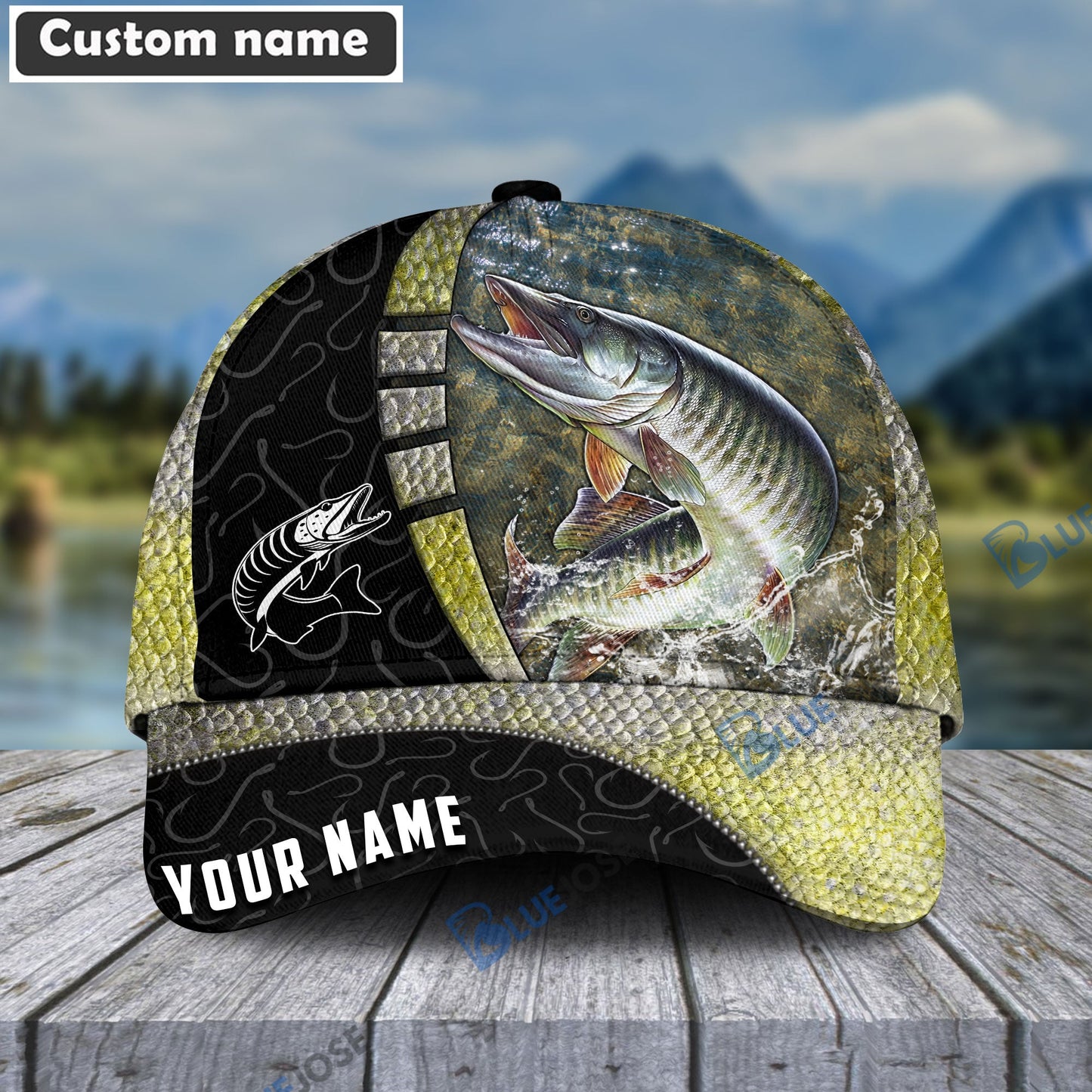 Frenzidea Personalized Musky Fishing Classic Cap