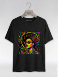 Black Girl Magic: Musical Neon Pop Art Graphic T-Shirt - RootednLoud