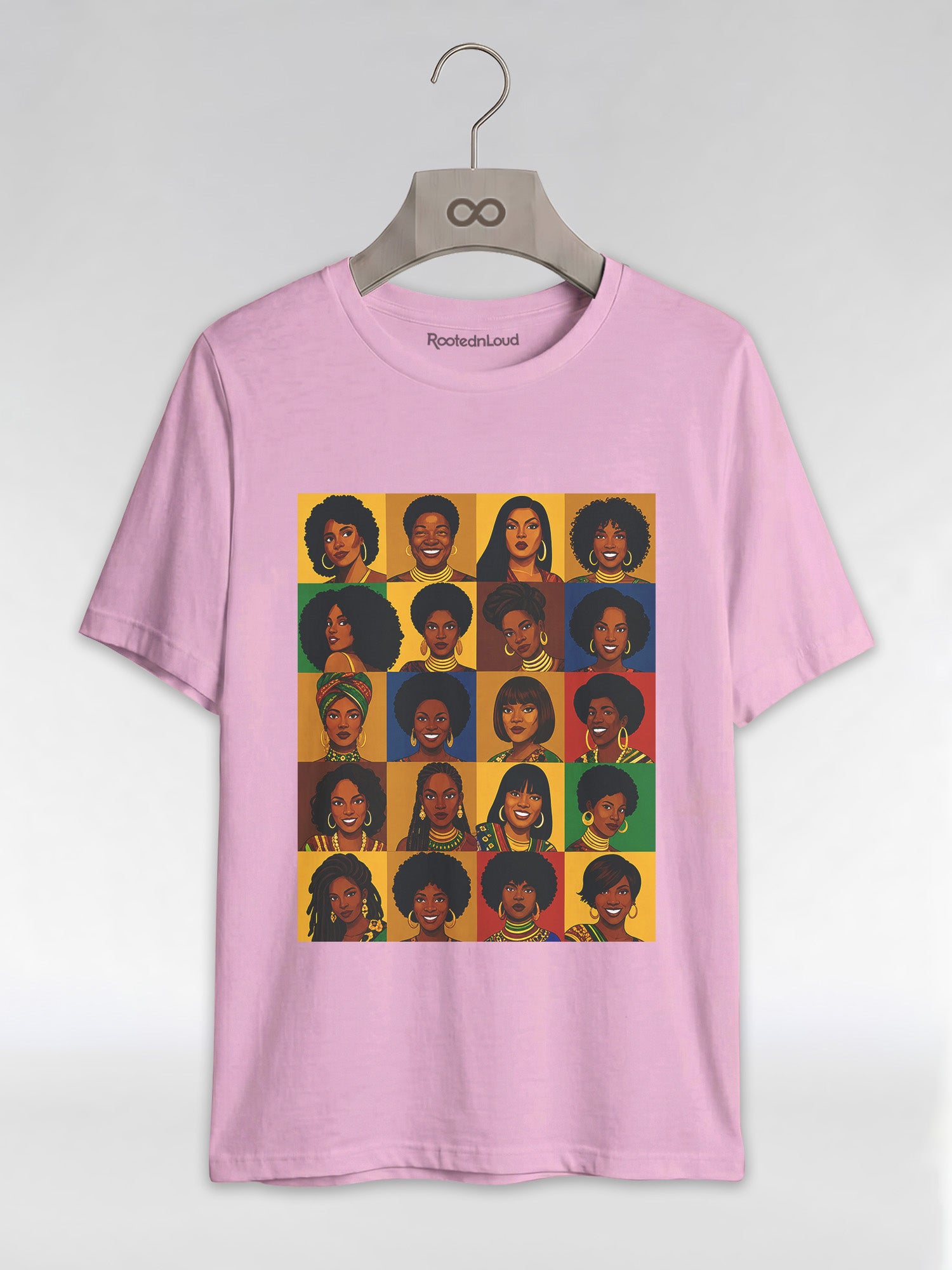 Black Queen Collage: A Tribute to Diverse Beauty Graphic T-Shirt - RootednLoud