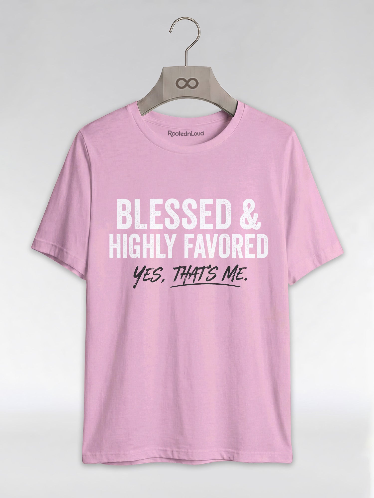 Blessed & Highly Favored: Christian Black Excellence Graphic T-Shirt - RootednLoud