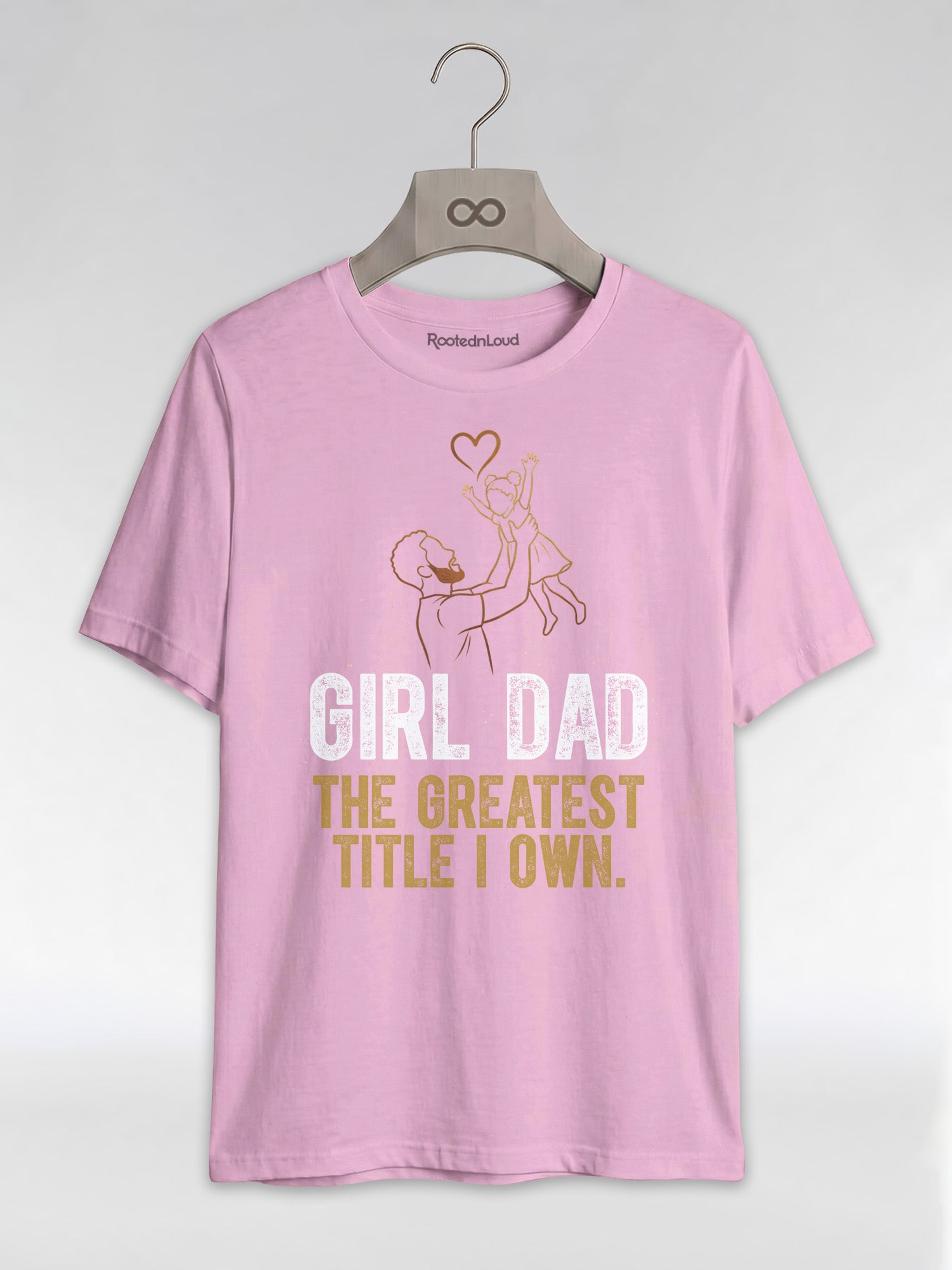 Black Dad & Daughter Bond: The Greatest Title Graphic T-Shirt - RootednLoud