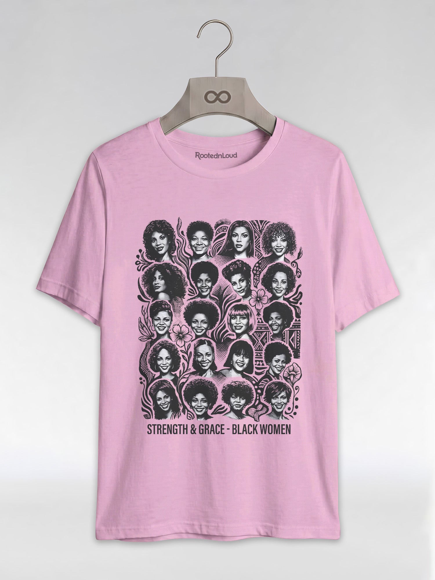 Strength & Grace: Icons of Black Women Empowerment Graphic T-Shirt - RootednLoud