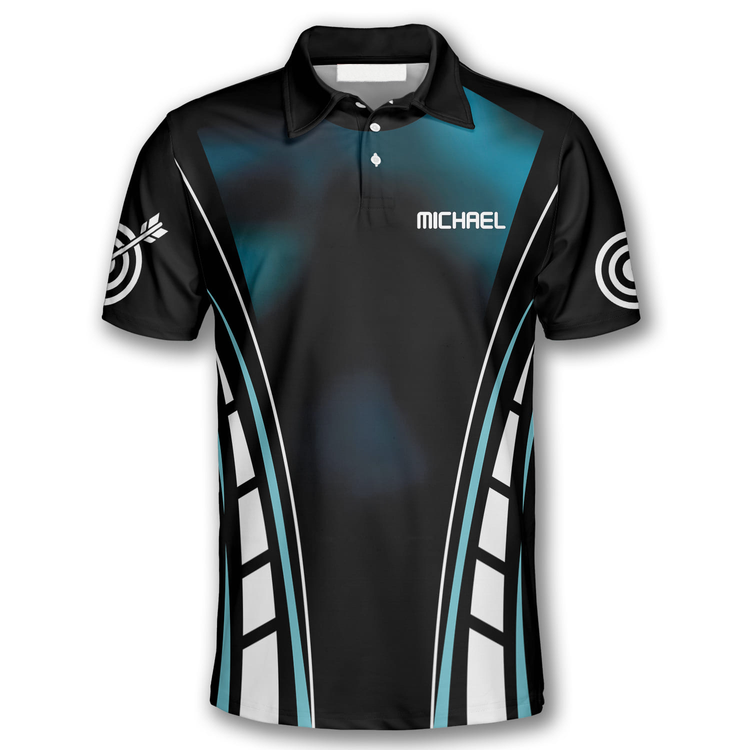 Frenzidea Blue Black Archery Personalized Unisex Shirt