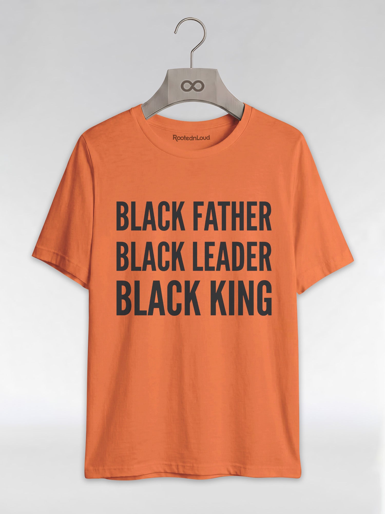 Black Father Black Leader Black King: Proud Dad Graphic T-Shirt - RootednLoud