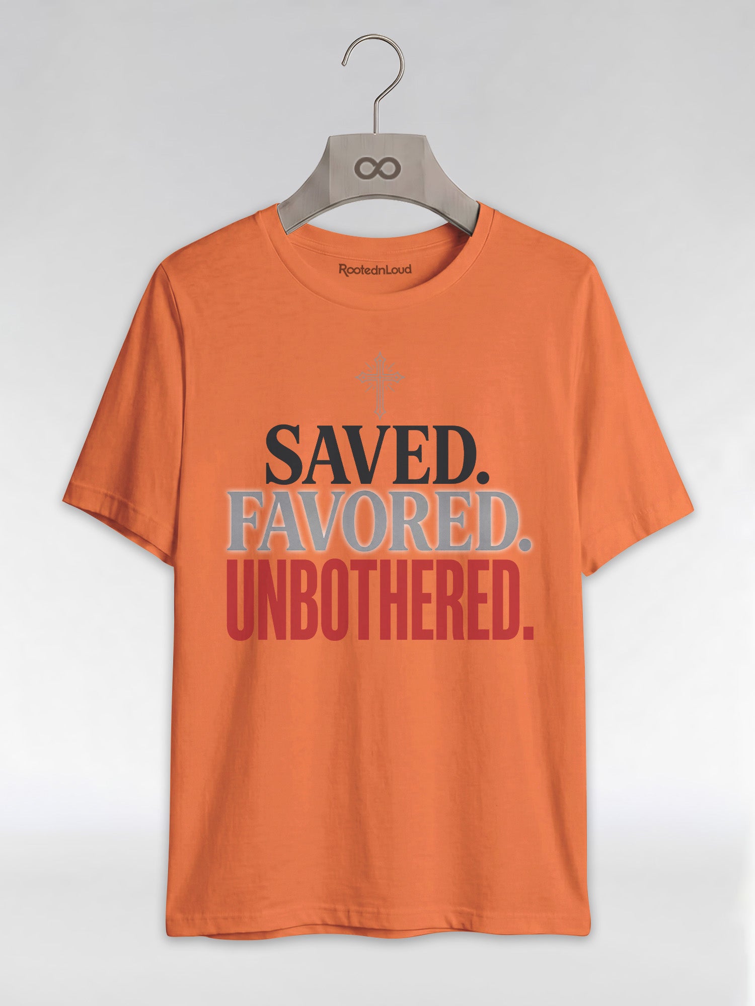 Saved Favored Unbothered T-Shirt: Christian Faith Graphic T-Shirt - RootednLoud