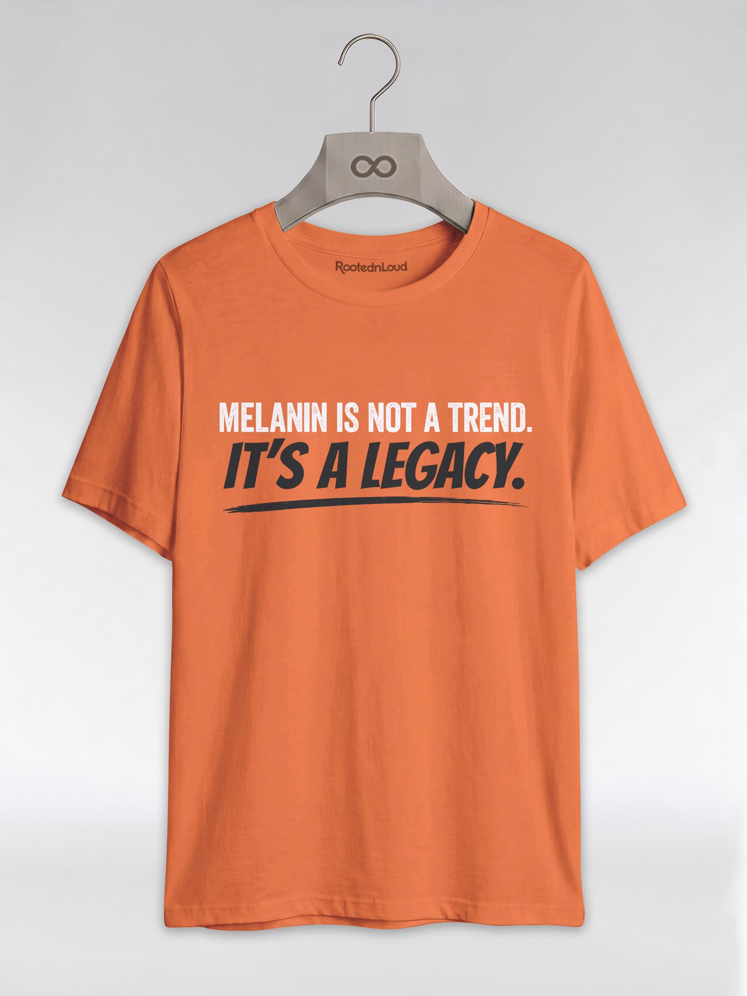 Melanin Is Not A Trend It's A Legacy: Black Pride Empowerment Graphic T-Shirt - RootednLoud