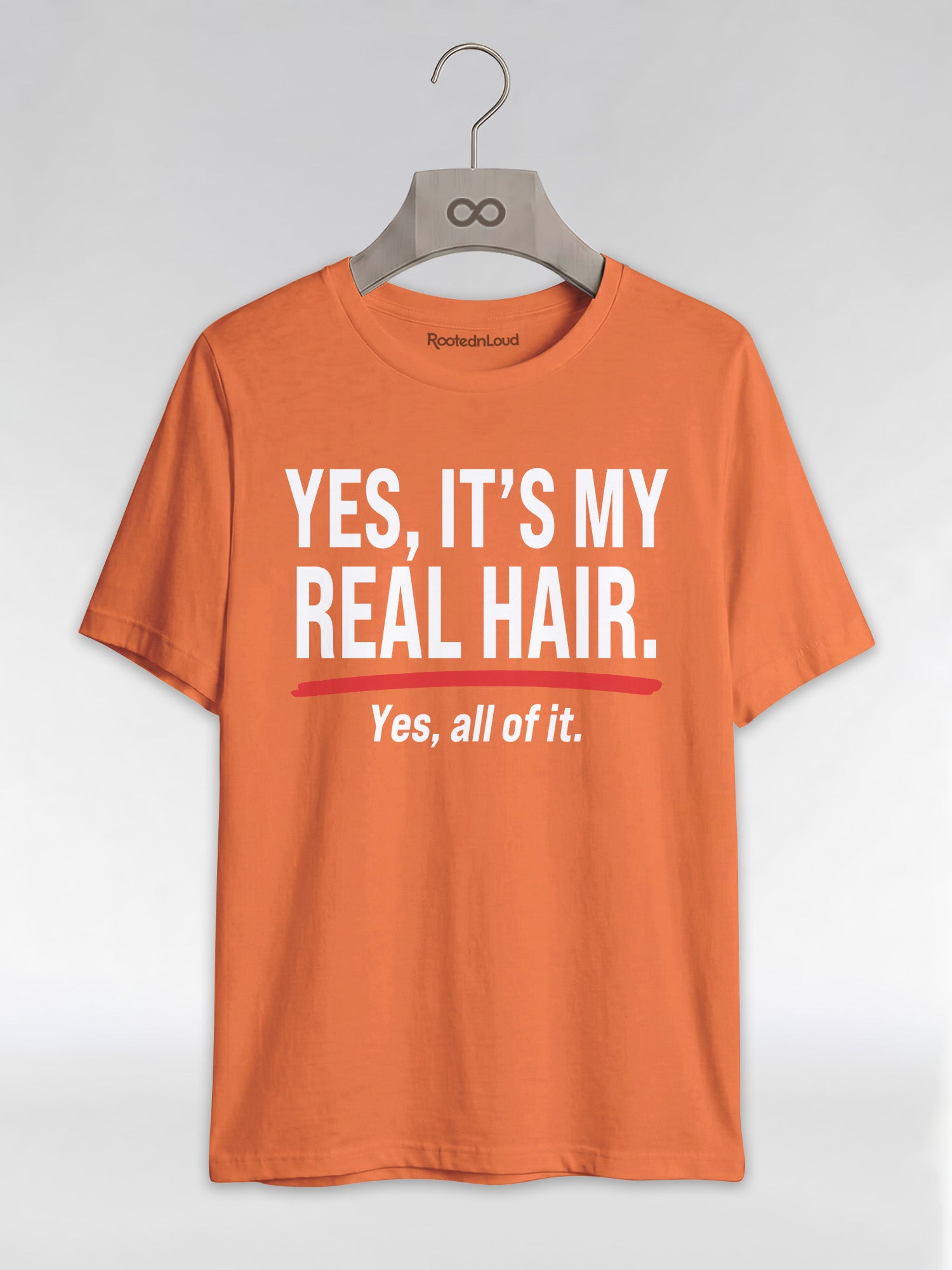 Yes It's My Real Hair: Sassy Black Queen Graphic T-Shirt - RootednLoud