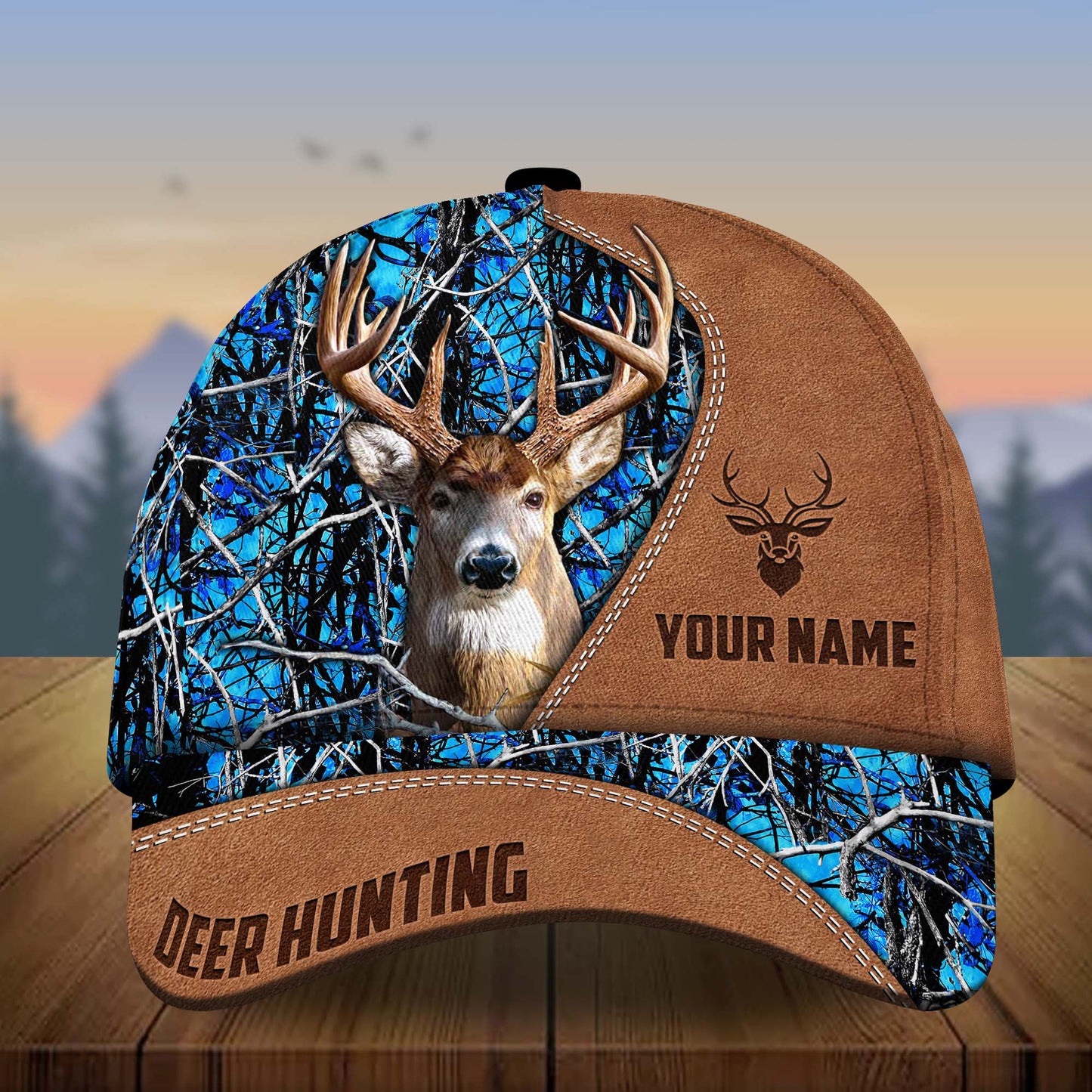 Frenzidea Deer Hunting Multicolor Personalized Cap