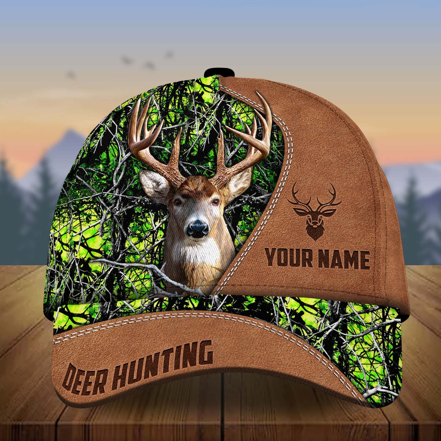 Frenzidea Deer Hunting Multicolor Personalized Cap