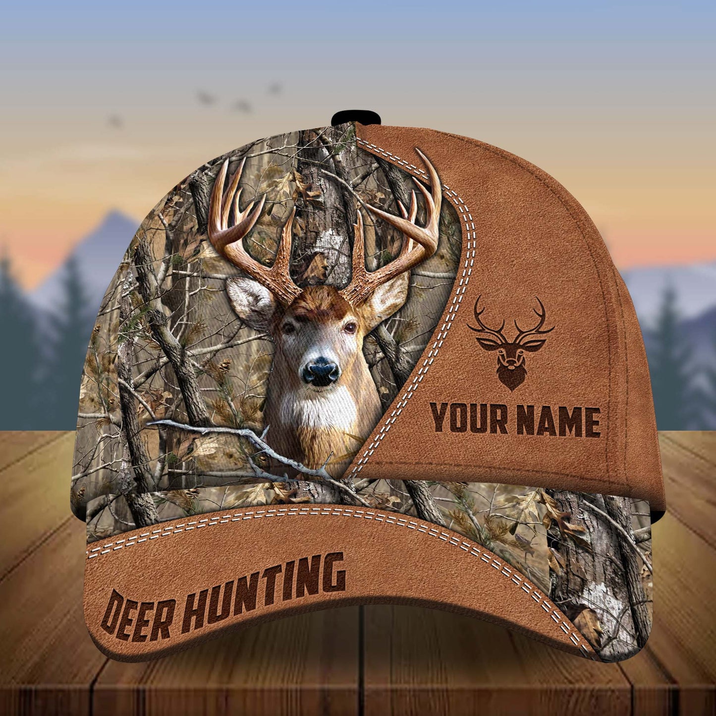 Frenzidea Deer Hunting Multicolor Personalized Cap