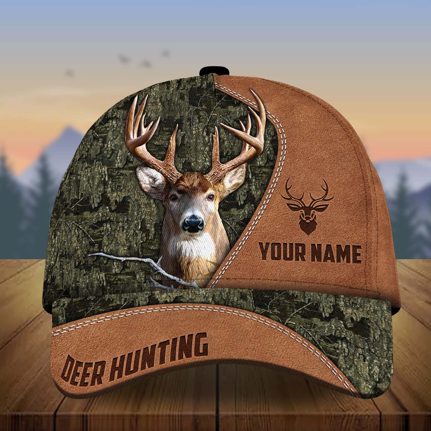 Frenzidea Deer Hunting Multicolor Personalized Cap