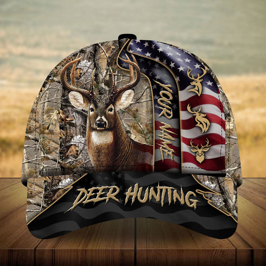 Frenzidea Unique Loralle US Deer Hunting Personalized Cap
