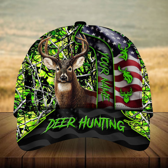 Frenzidea Unique Loralle US Deer Hunting Personalized Cap