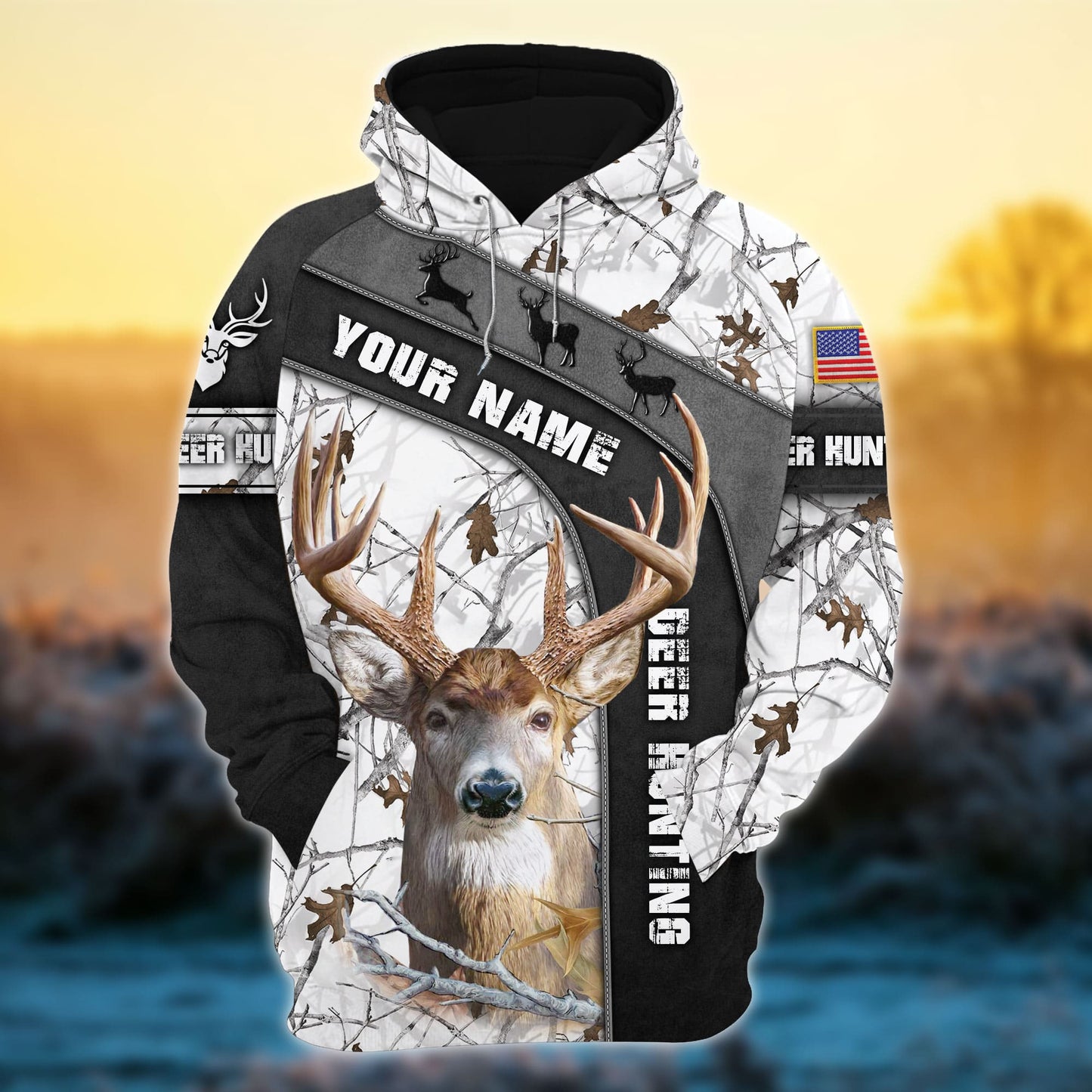 frenzidea The Best Deer Hunting 3D Hoodie (3 Colors)