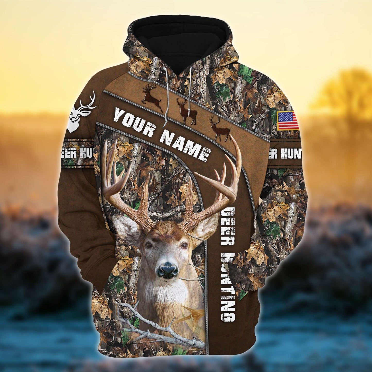 frenzidea The Best Deer Hunting 3D Hoodie (3 Colors)