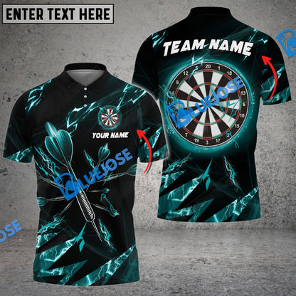 Frenzidea Darts Thunder Crack Personalized Name, Team Name 3D Shirt (4 Colors)