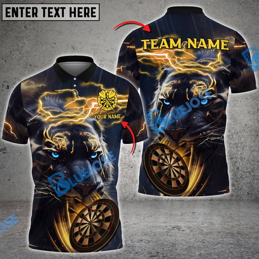 Frenzidea Darts Storm Tiger Personalized Name, Team Name 3D Shirt (4 Colors)