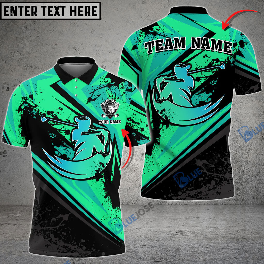 frenzideas Golf Sport Customized Name 3D Shirt (4 Colors)