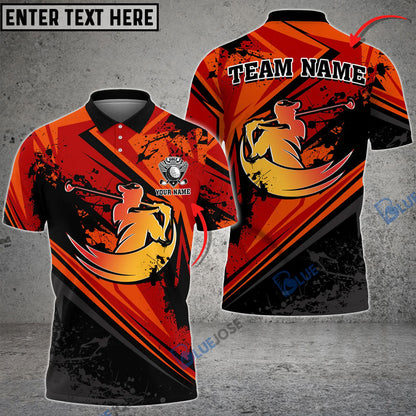 frenzideas Golf Sport Customized Name 3D Shirt (4 Colors)