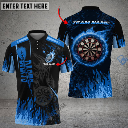 Frenzidea Darts Burning Room Personalized Name, Team Name 3D Shirt (4 Colors)