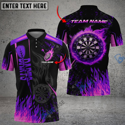 Frenzidea Darts Burning Room Personalized Name, Team Name 3D Shirt (4 Colors)