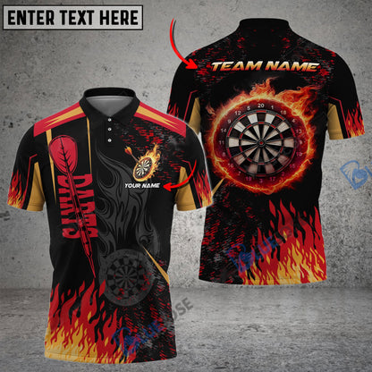 Frenzidea Darts Burning Room Personalized Name, Team Name 3D Shirt (4 Colors)