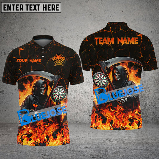 Frenzidea Darts Hell Reaper Personalized Name, Team Name 3D Shirt (4 Colors)