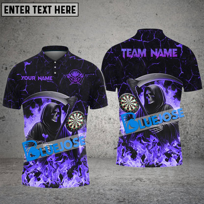 Frenzidea Darts Hell Reaper Personalized Name, Team Name 3D Shirt (4 Colors)