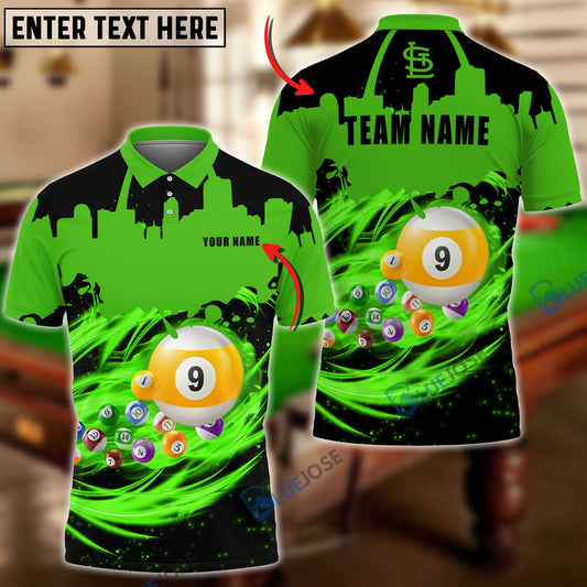 Frenzidea Billiards Smith STL 9-Ball Personalized Name, Team Name Unisex Shirt