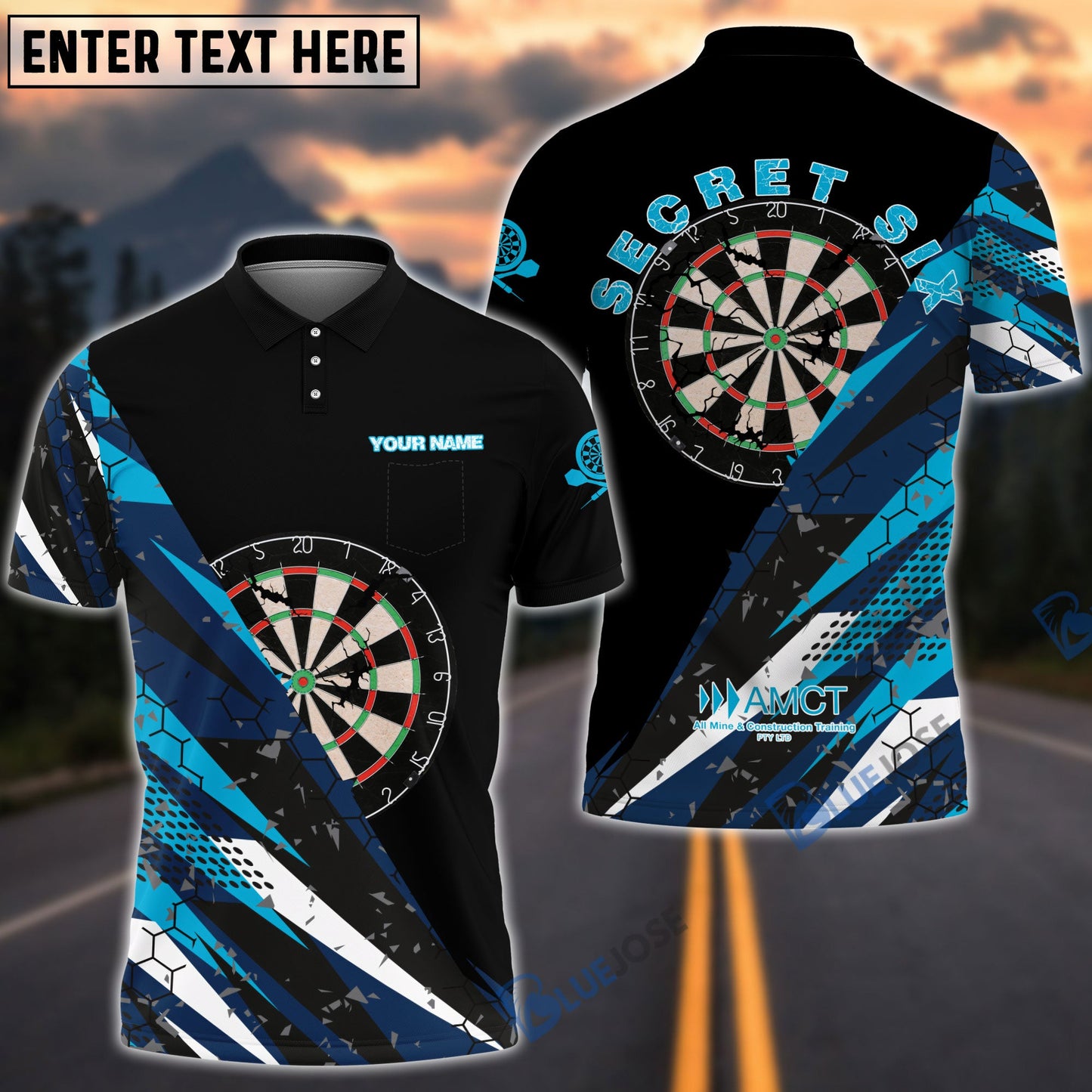 Frenzidea Darts AMCT Logo Personalized Name Shirt