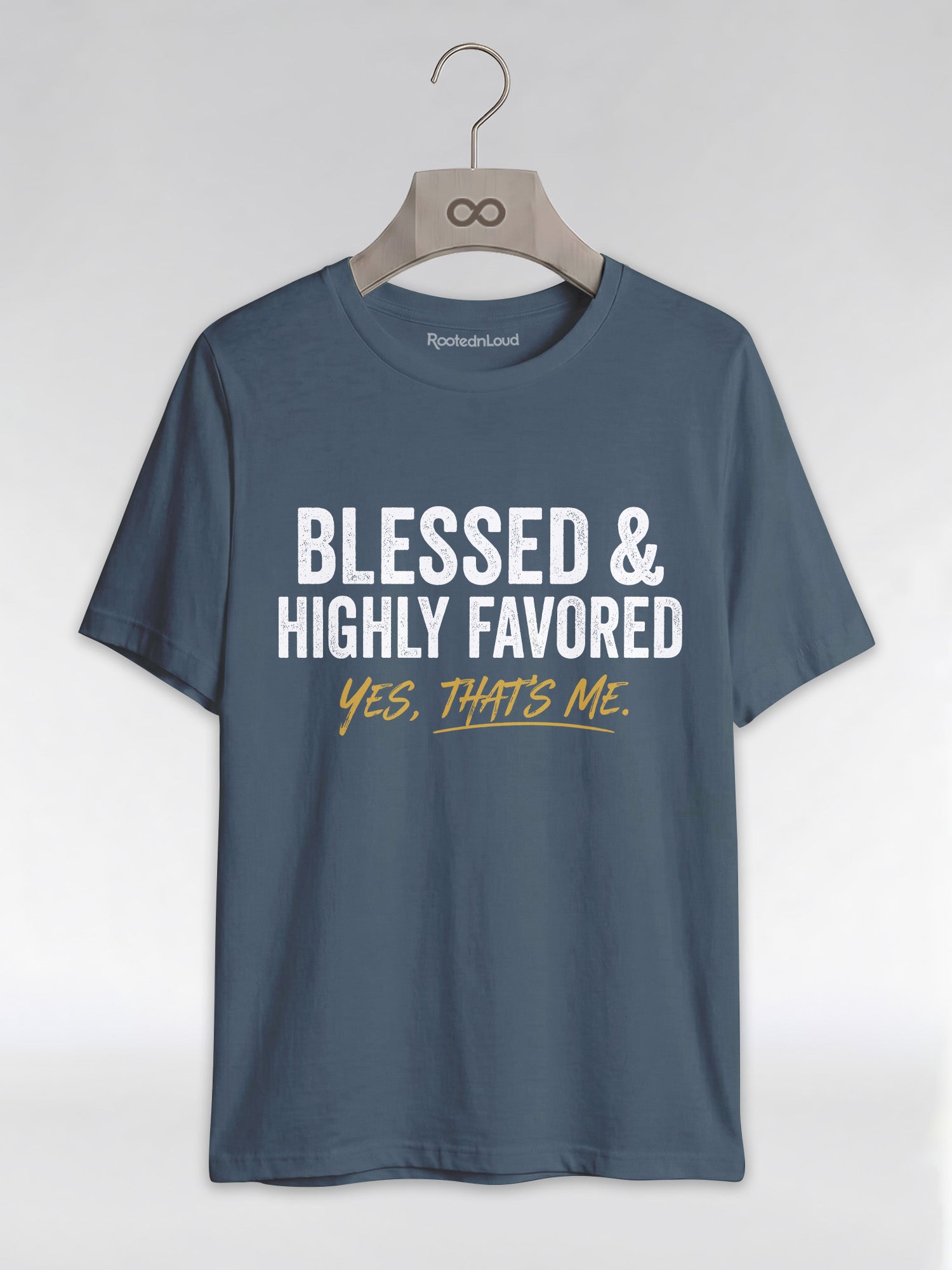 Blessed & Highly Favored: Christian Black Excellence Graphic T-Shirt - RootednLoud