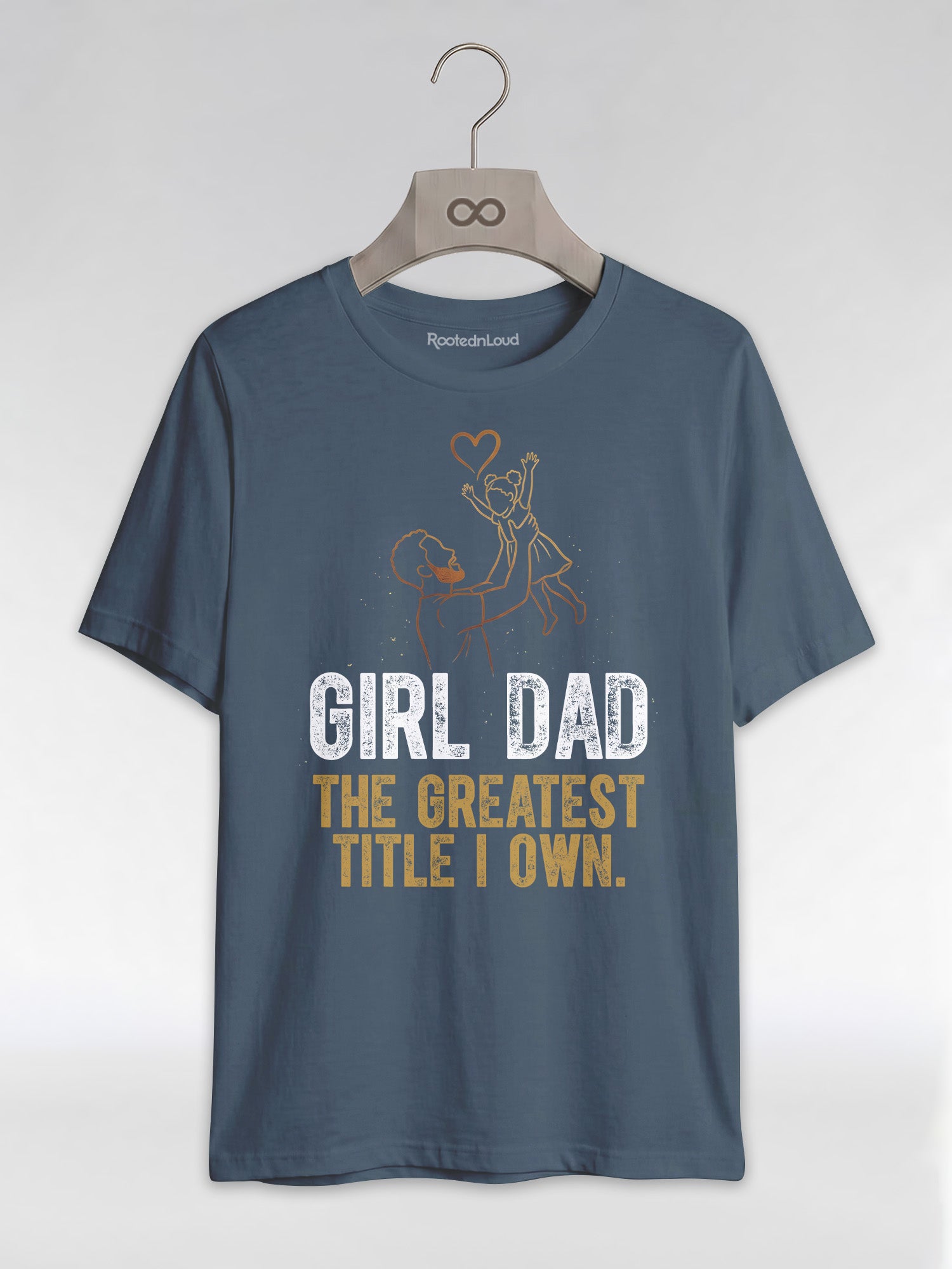 Black Dad & Daughter Bond: The Greatest Title Graphic T-Shirt - RootednLoud