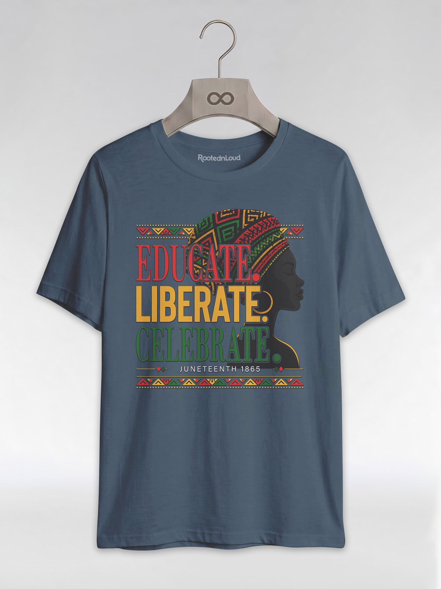 Black History: Educate Liberate Celebrate 1865 Graphic T-Shirt - RootednLoud
