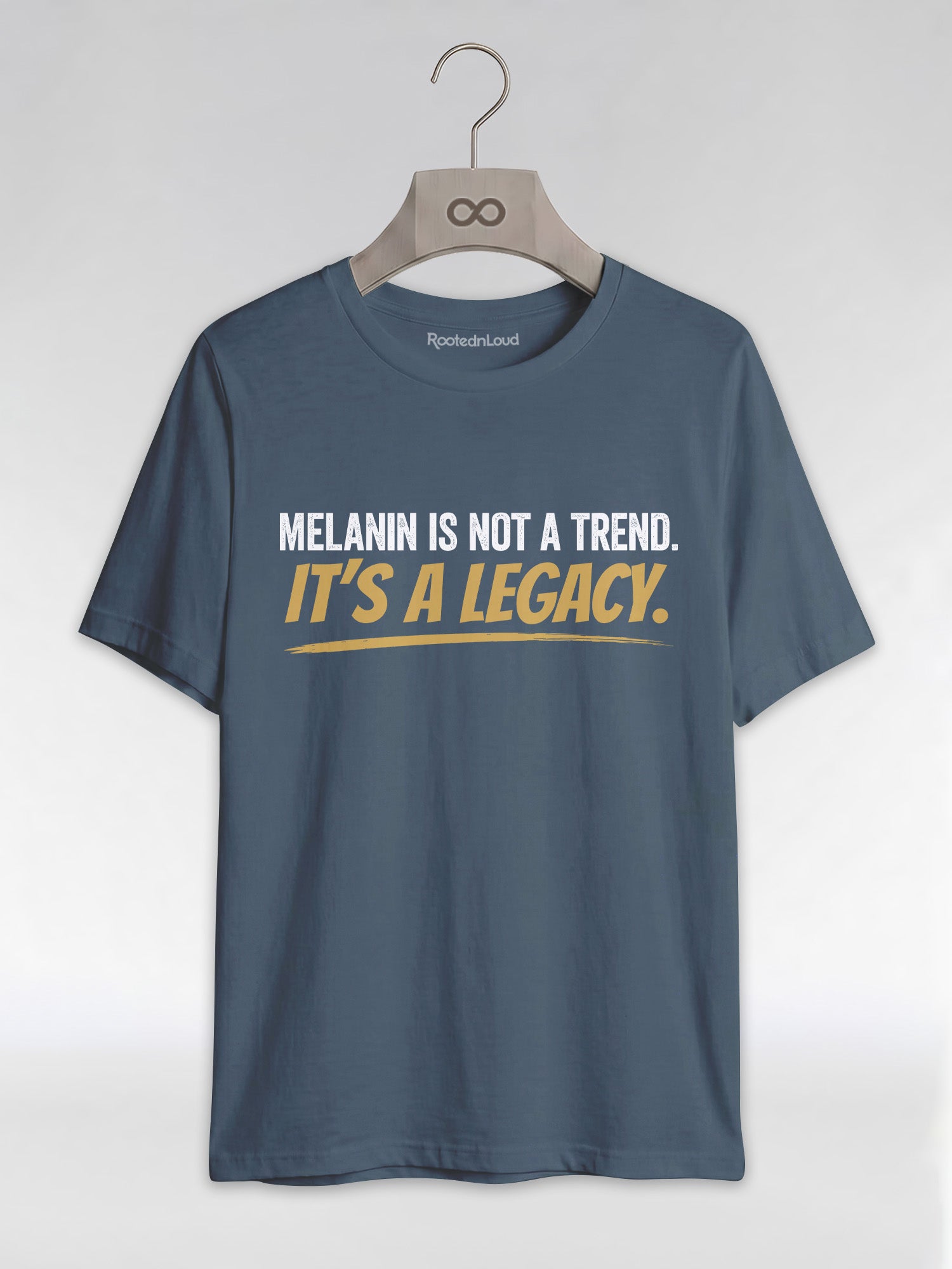 Melanin Is Not A Trend It's A Legacy: Black Pride Empowerment Graphic T-Shirt - RootednLoud