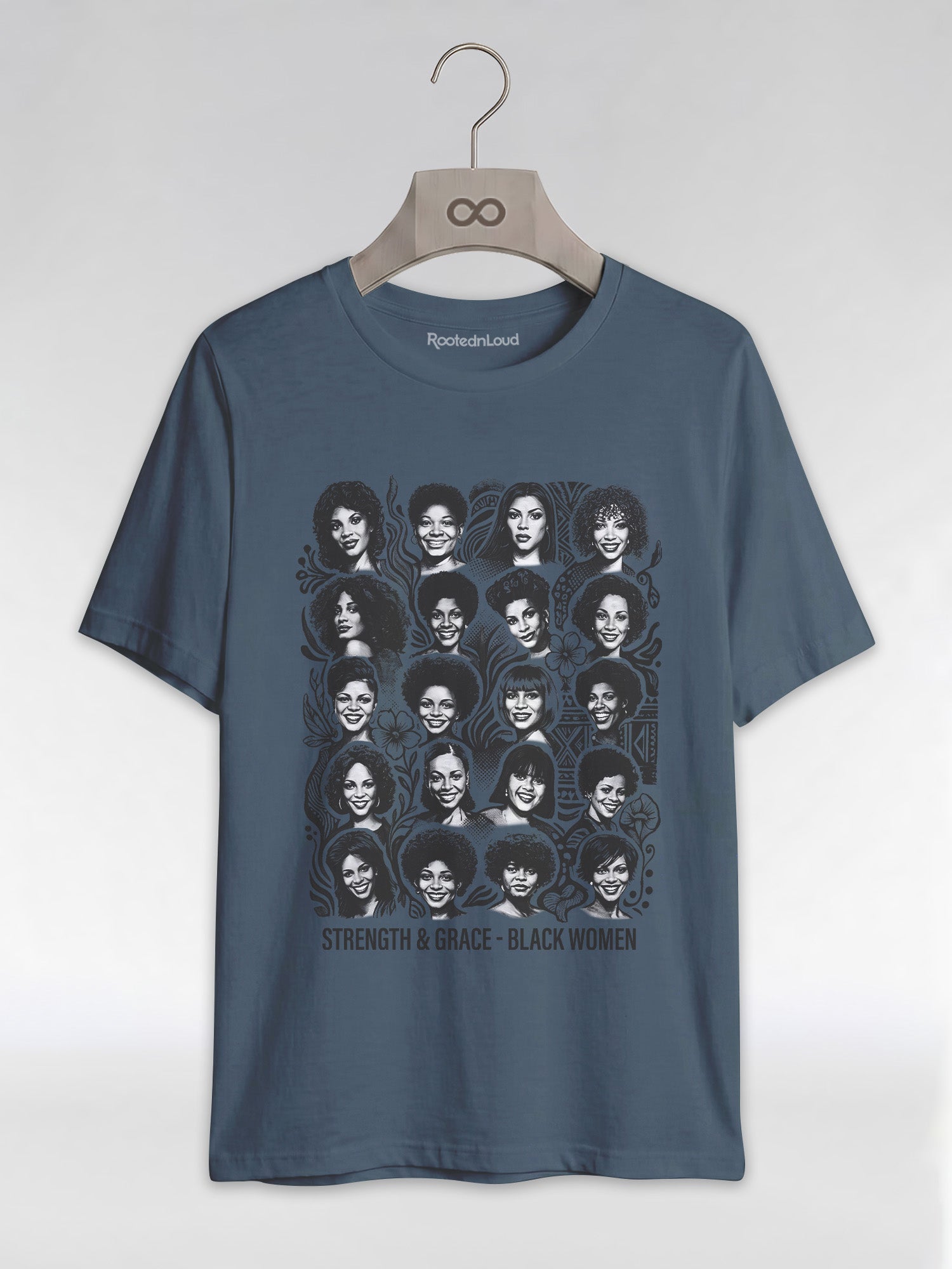 Strength & Grace: Icons of Black Women Empowerment Graphic T-Shirt - RootednLoud