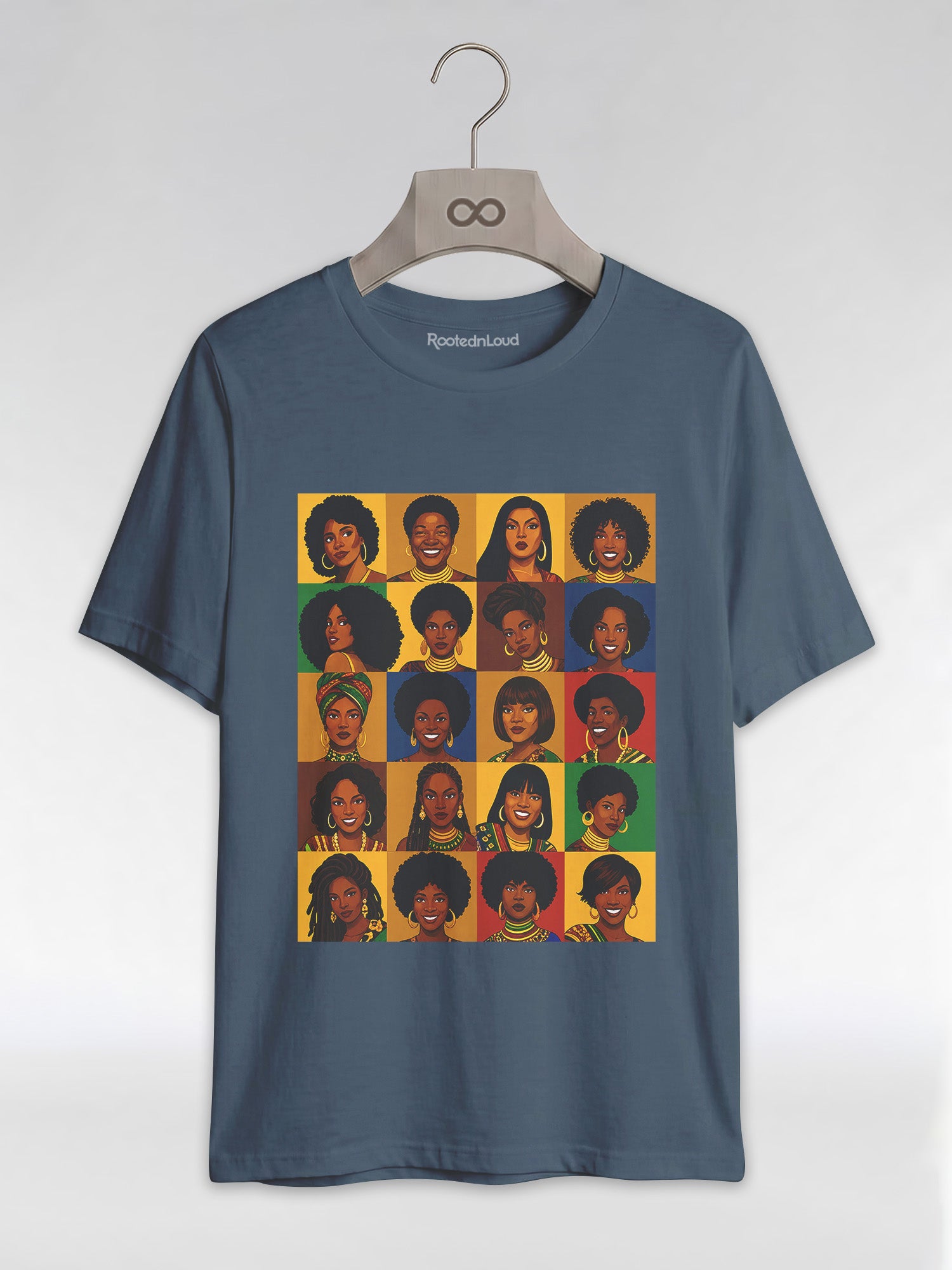 Black Queen Collage: A Tribute to Diverse Beauty Graphic T-Shirt - RootednLoud