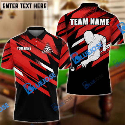 Frenzidea Billiards Pro Player Personalized Name, Team Name Unisex Shirt ( 4 Colors )