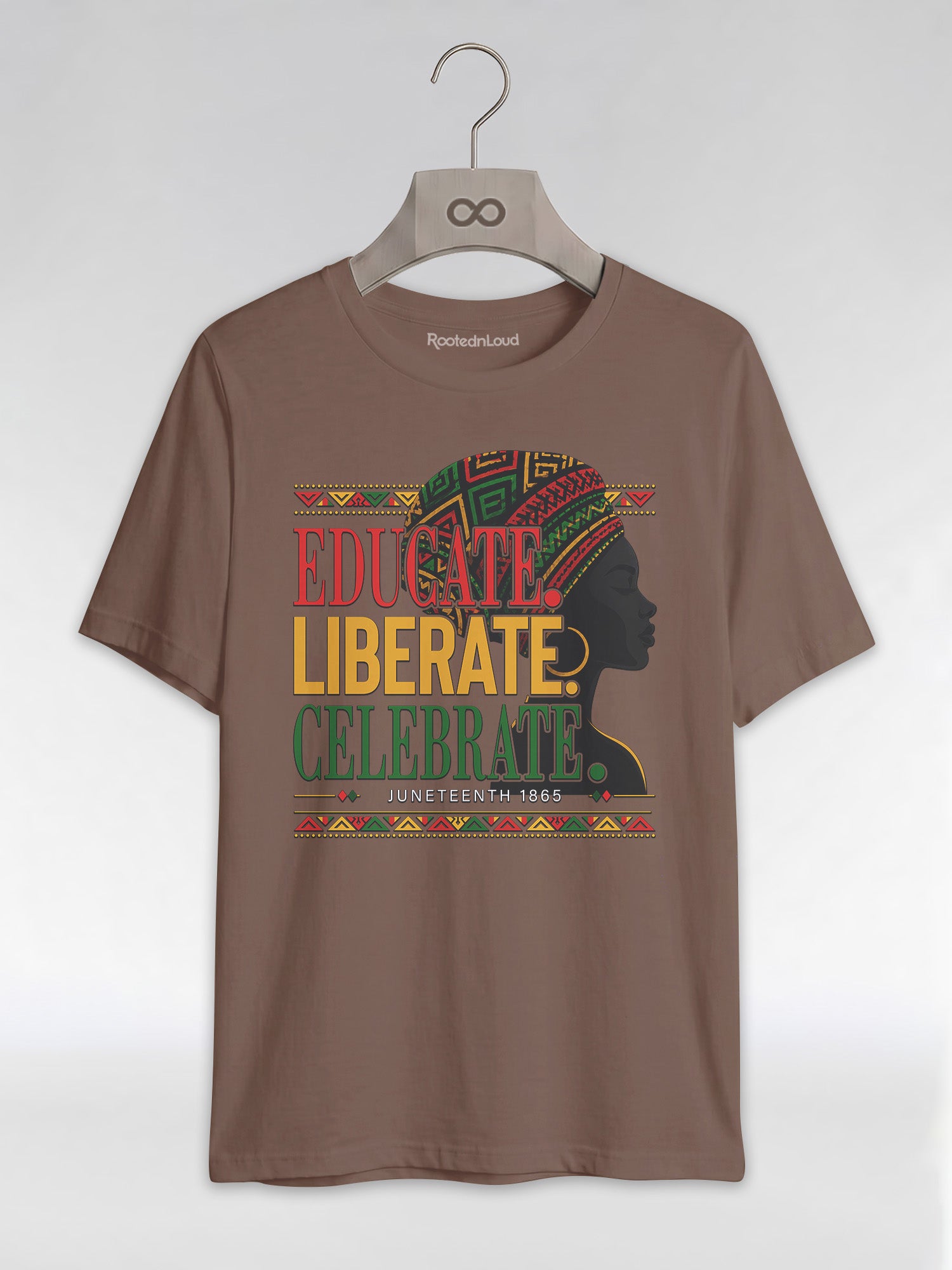 Black History: Educate Liberate Celebrate 1865 Graphic T-Shirt - RootednLoud