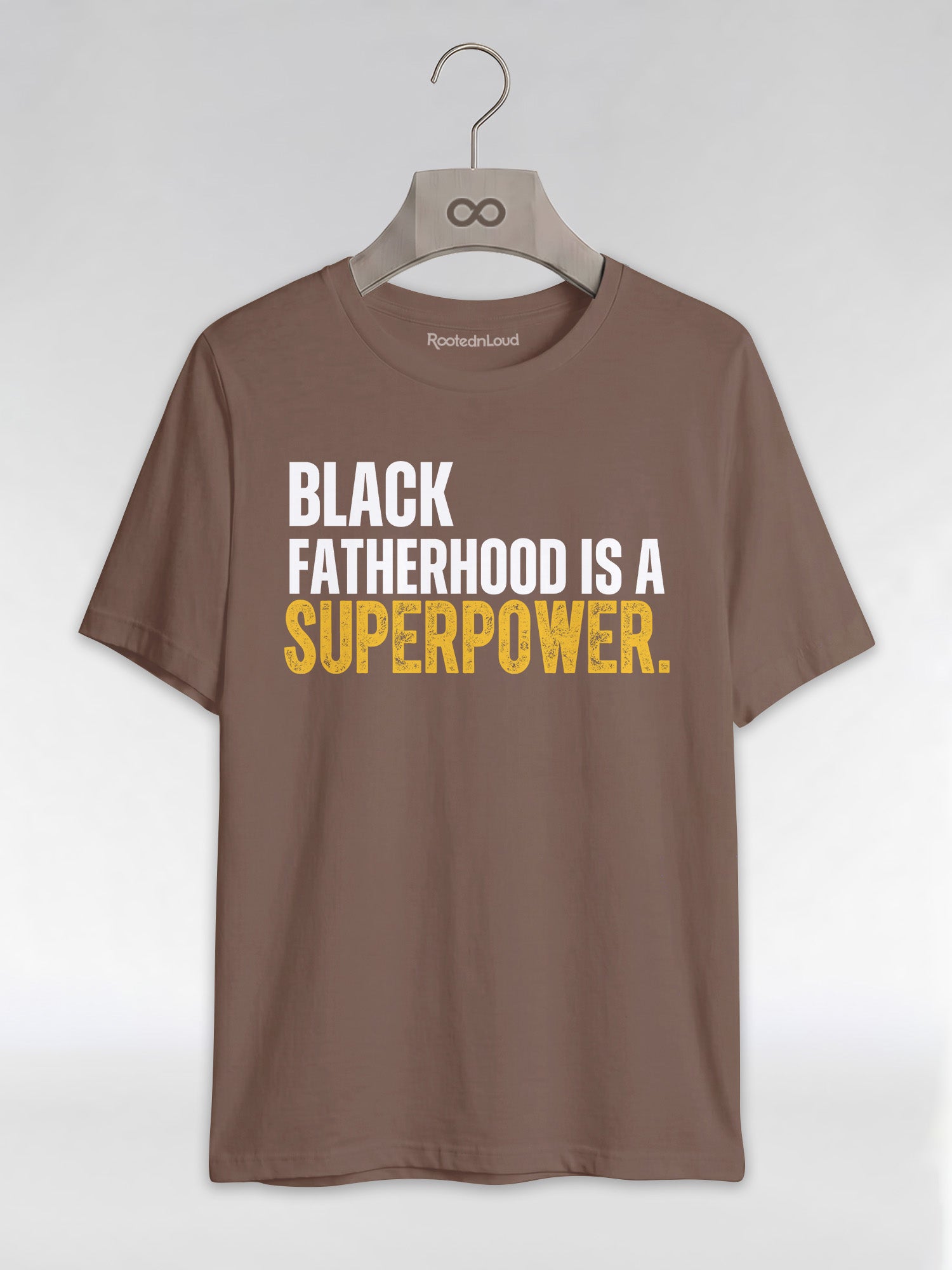 Black Fatherhood Is A Superpower: Proud Black Dad Graphic T-Shirt - RootednLoud