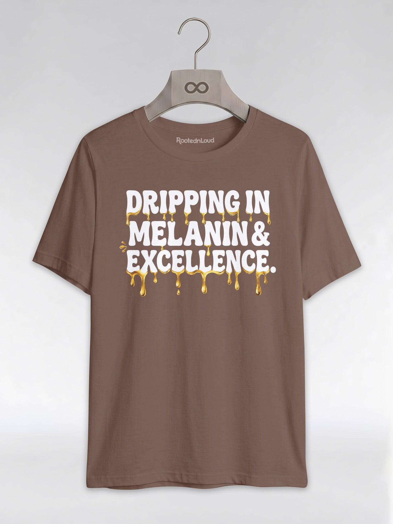 Dripping In Melanin And Excellence Graphic T-Shirt - RootednLoud