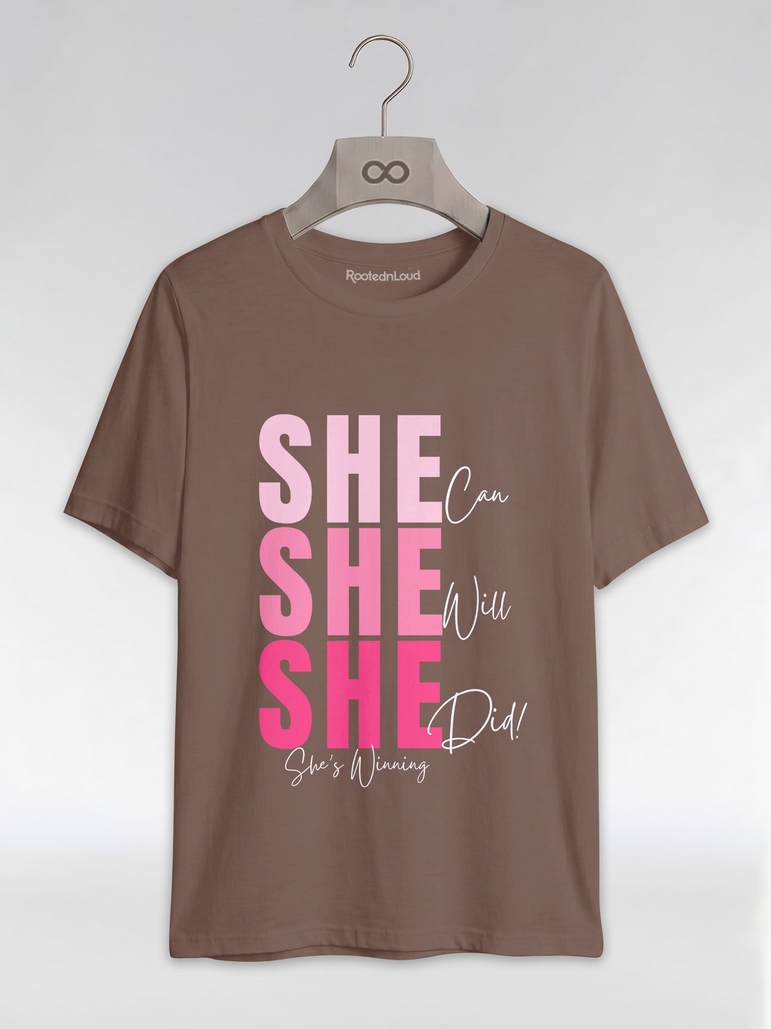 She Can, She Will, She Did: Black Girl Magic Winning Graphic T-Shirt - RootednLoud