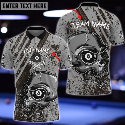 Frenzidea Billiards Ball Skull Personalized 3D Shirt