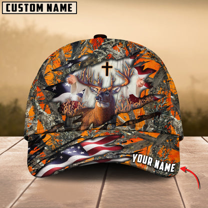 Frenzidea Colorful God America Hunting Deer Multicolor Personalized Cap