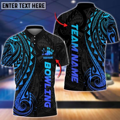 frenzidea Bowling And Pins Maori Customized Name 3D Shirt (4 Colors)