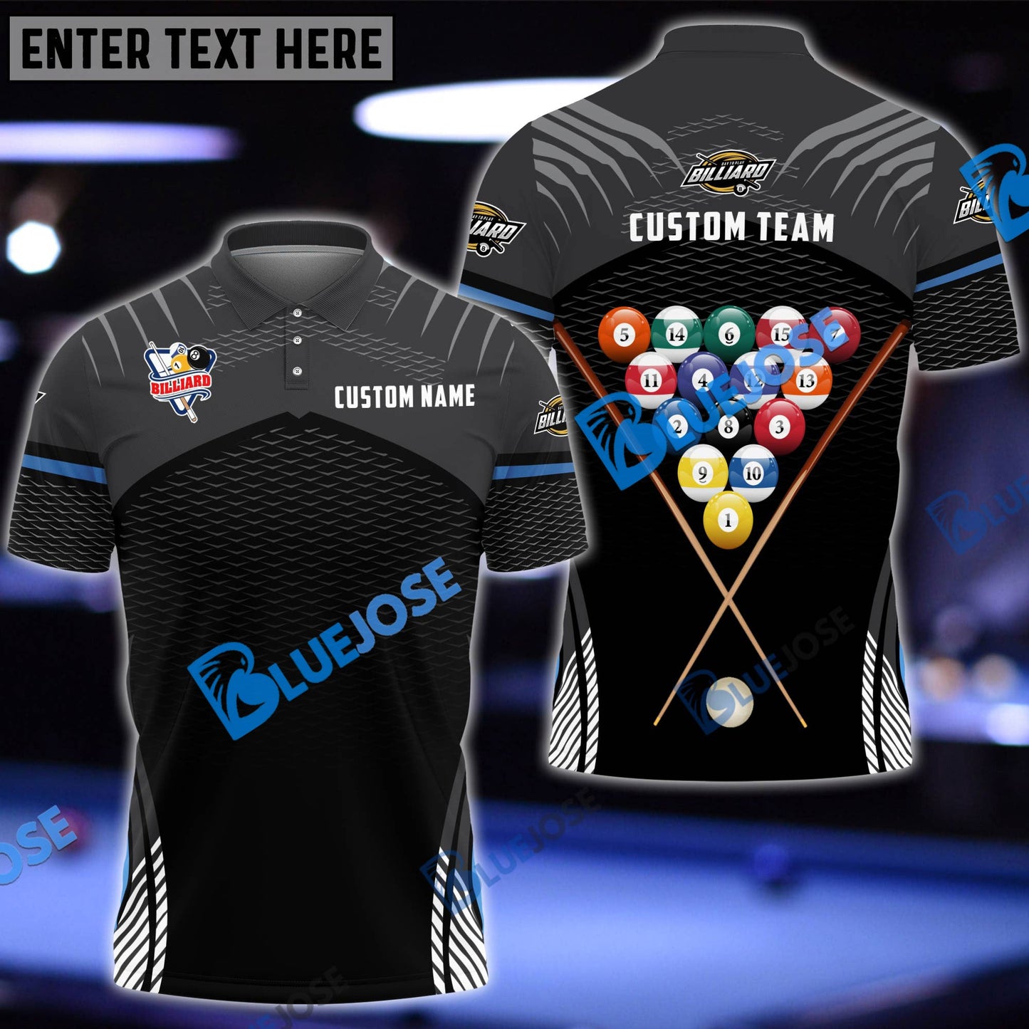 Frenzidea Billiards New Sport Personalized Name, Team Name Unisex Shirt
