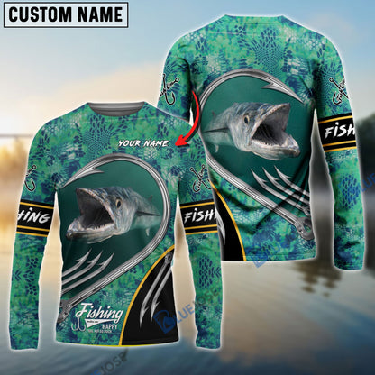 Frenzidea Customize Name Fishing Kingfish 3D Shirts